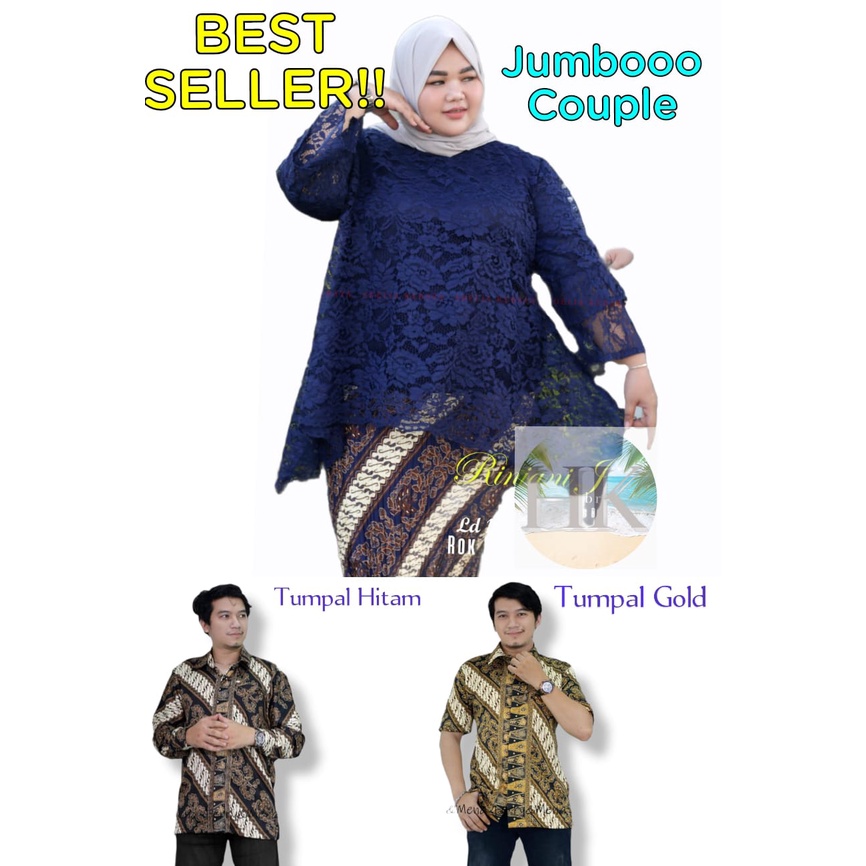 BEST SELLER COUPLE‼️ BISA BEDA SIZE ‼️ COMBO HEMAT COUPLE JUMBO XXXLD 130 cm - KEBAYA COUPLE PASANGA