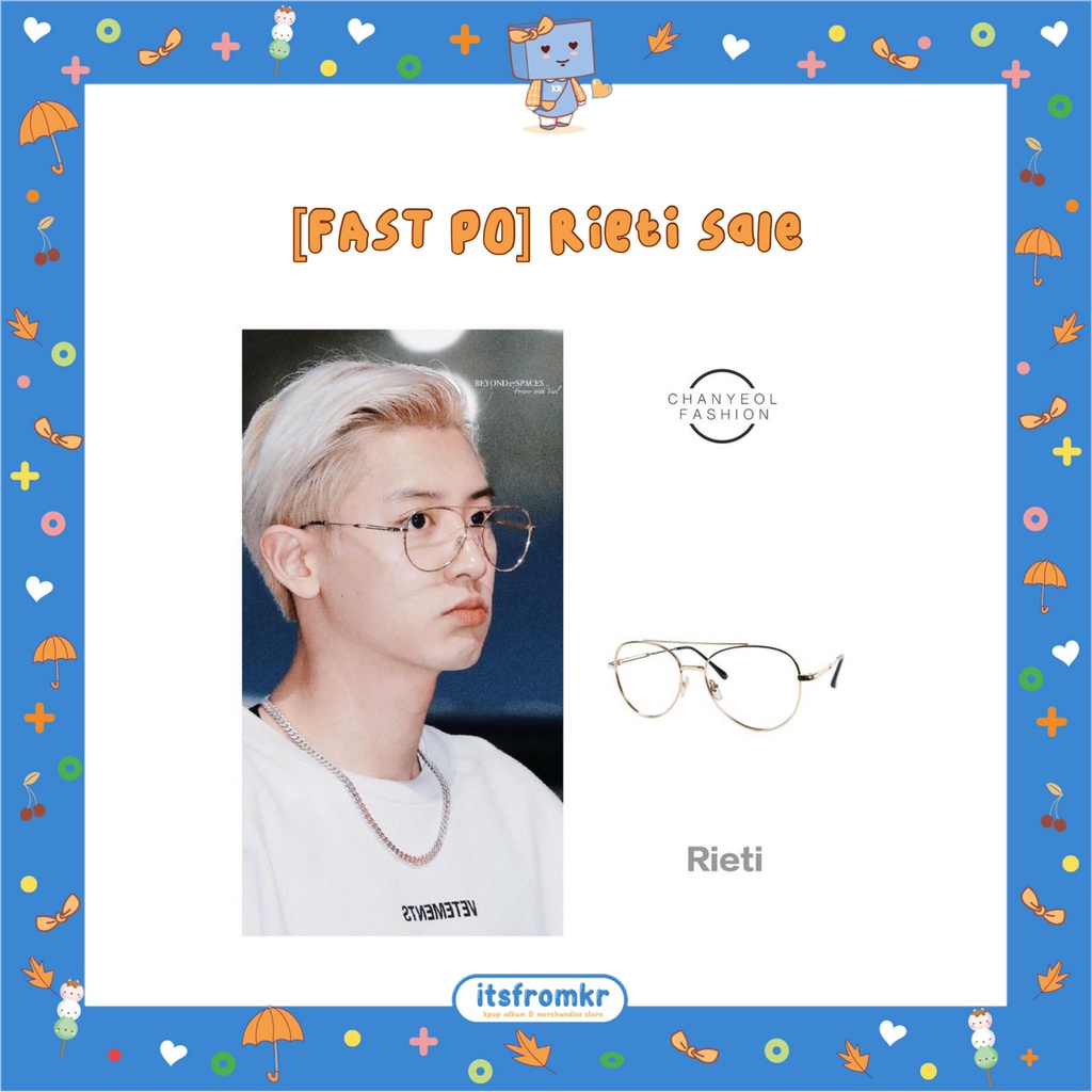[READY STOCK] Rieti Sale as worn by EXO Chanyeol Kacamata