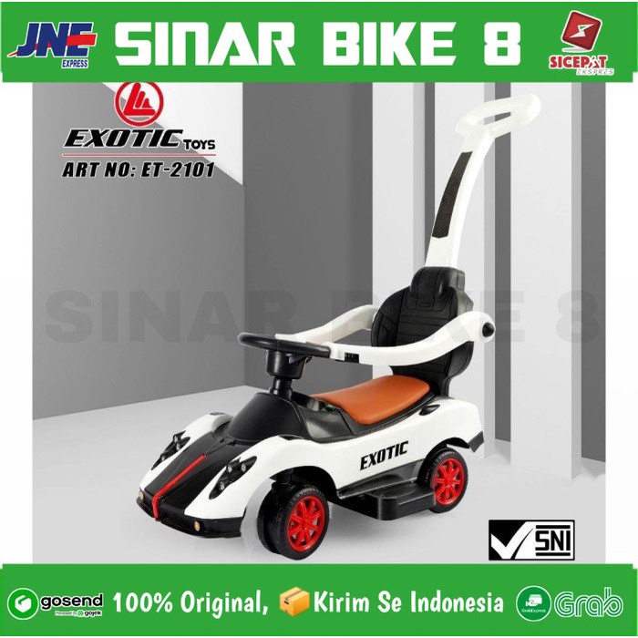 Mobil Dorong Tolocar Anak Ride On EXOTIC ET 2101 Musik Lampu Mobilan