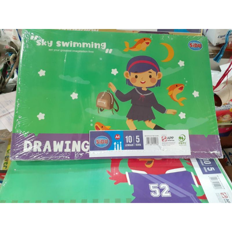 

(1pak ) 5 pcs BUKU GAMBAR SIDU