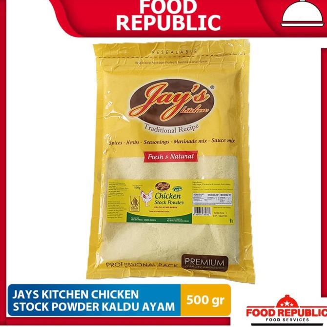 

Jays Chicken Stock / Kaldu Ayam Bubuk 500 GR TANPA MSG dan HALAL