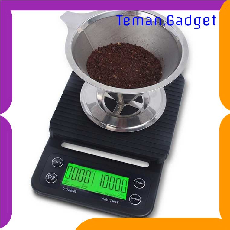 TG - DPR Taffware Digipounds Timbangan Dapur Timer 3kg Akurasi 0.1g - NS-CF1