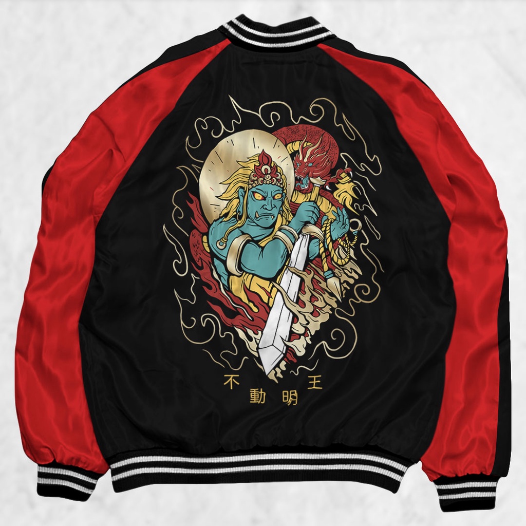 HIPNOP Jaket Sukajan Sablon Jaket Pria Wanita Distro Unisex Japan Premium Original