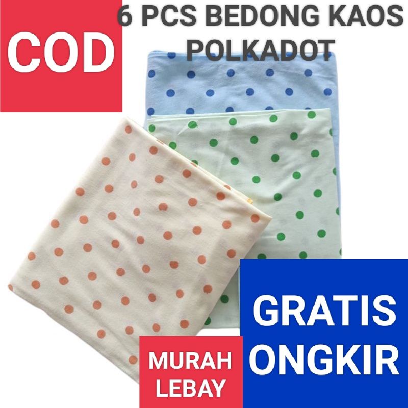 HARGA LUSINAN 6 PCS BEDONG BAYI KAOS POLKADOT SNI | BEDONG WARNA KAOS POLKADOT BABY SNI BOBO BOBOKO 