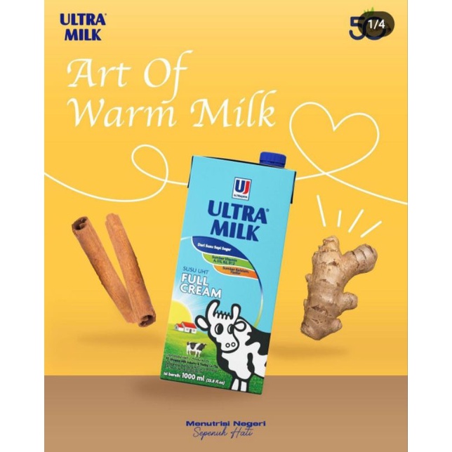 Susu UHT Ultramilk 1000 ml / 1L