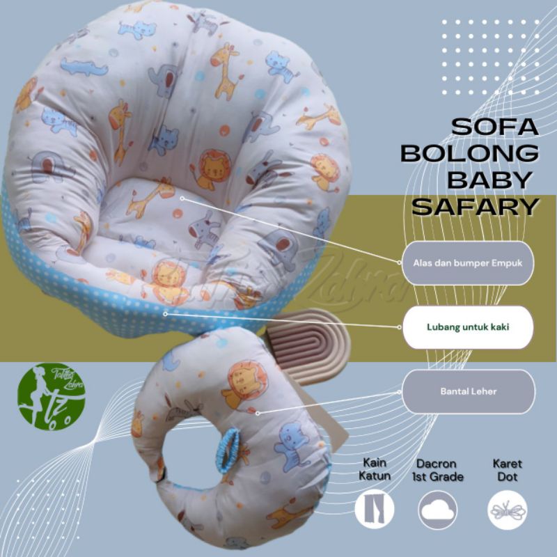 Ready Stock Bantal Sofa Bolong Bayi belajar duduk Baby Menyusui Free Bantal Dot Kado Lahiran Murah