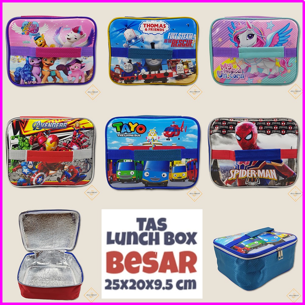 Tas Bag Lunch Box Insulated Tahan Panas  Lapis Aluminium- Besar