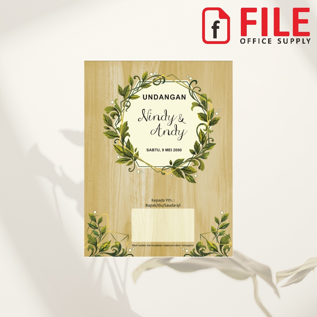 Blangko Undangan Pernikahan Kosong Murah - ERBA 2203