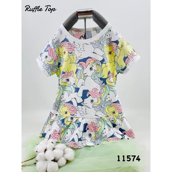 LOOPIE KIDS - RUFFLE TOP BAJU ANAK PEREMPUAN - KAOS ANAK - BAJU ANAK