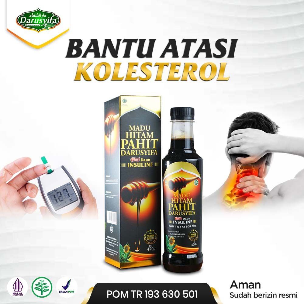 

Madu Hitam Pahit Insuline Propolis Sambiloto Darusyifa 470gr