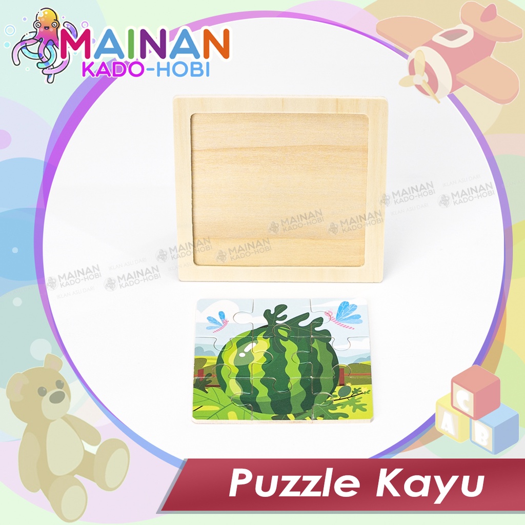 KADO NATAL MAINAN ANAK MURAH SUSUN PUZZLE KAYU KOMPLIT