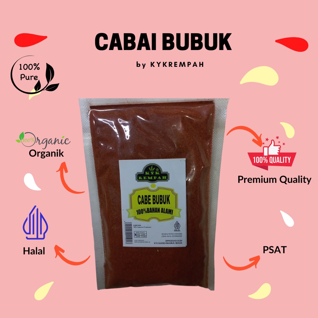 

Cabai Bubuk [100 GRAM] | Bubuk Cabai
