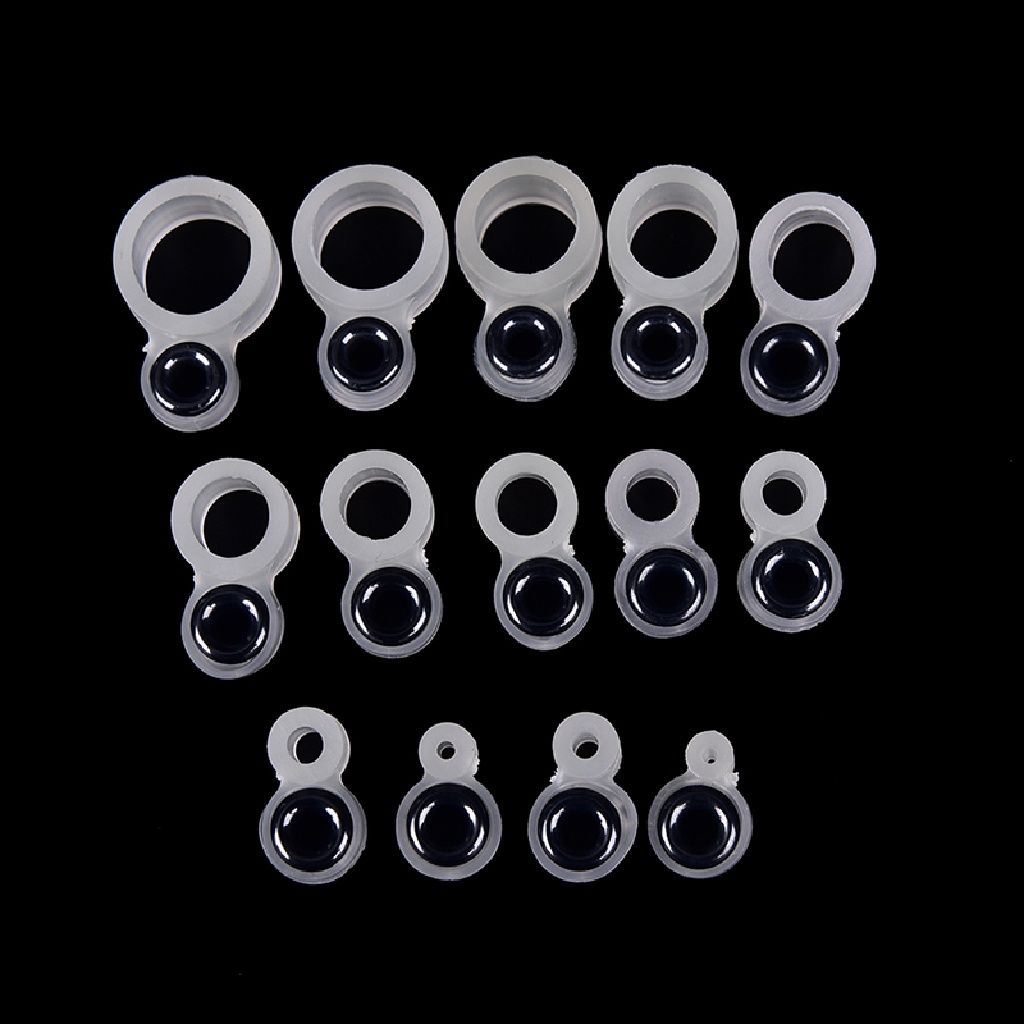 [BFID] 14x Cincin Kawat Joran Pancing Pandu Cincin Silikon Beda Ukuran 1-14 [ID]