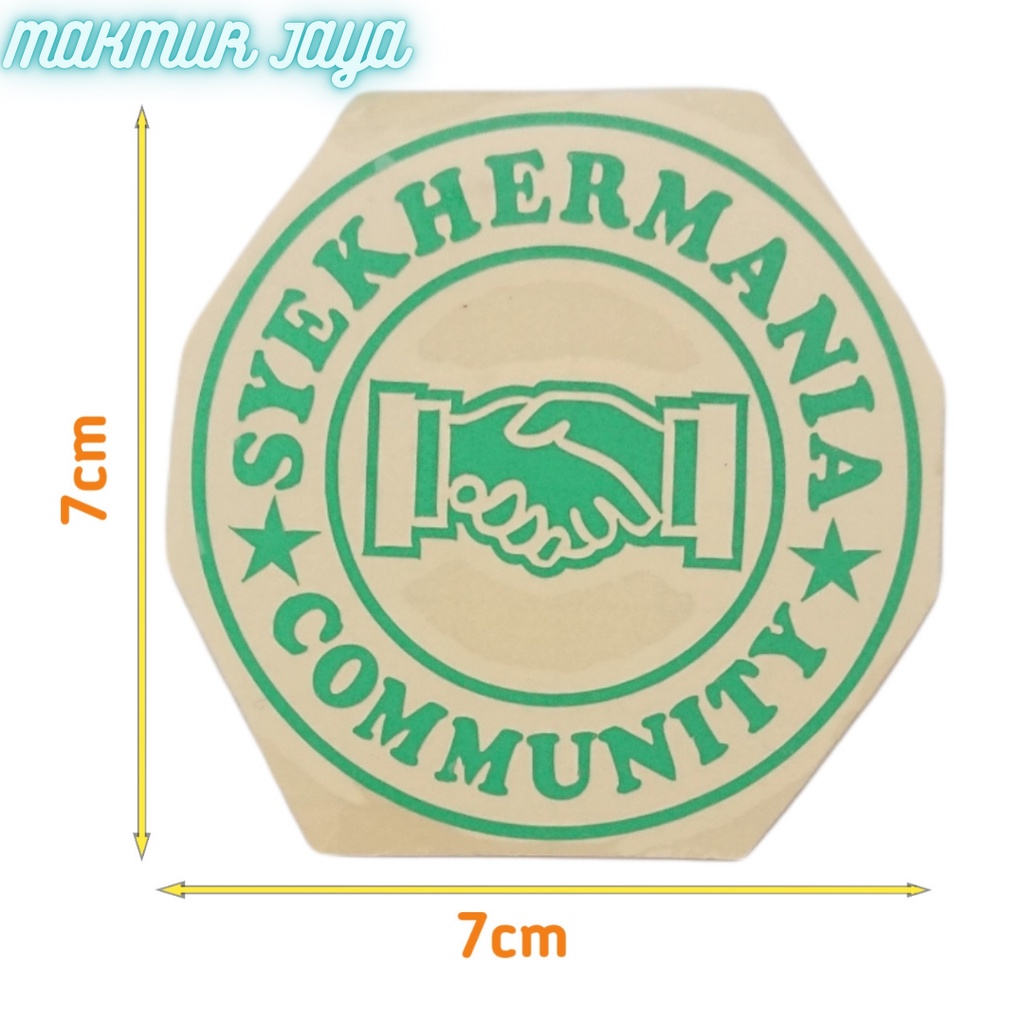 

STIKER SYEKHER MANIA / STIKER CUTTING SYEKHERMANIA MURAH BERKUALITAS / STIKER SYEKHERMANIA