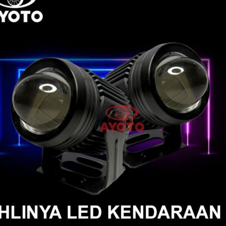 Terlaku.. Lampu Tembak LED Motor & Mobil AYOTO 18W HI LO AC & DC ✰vke»