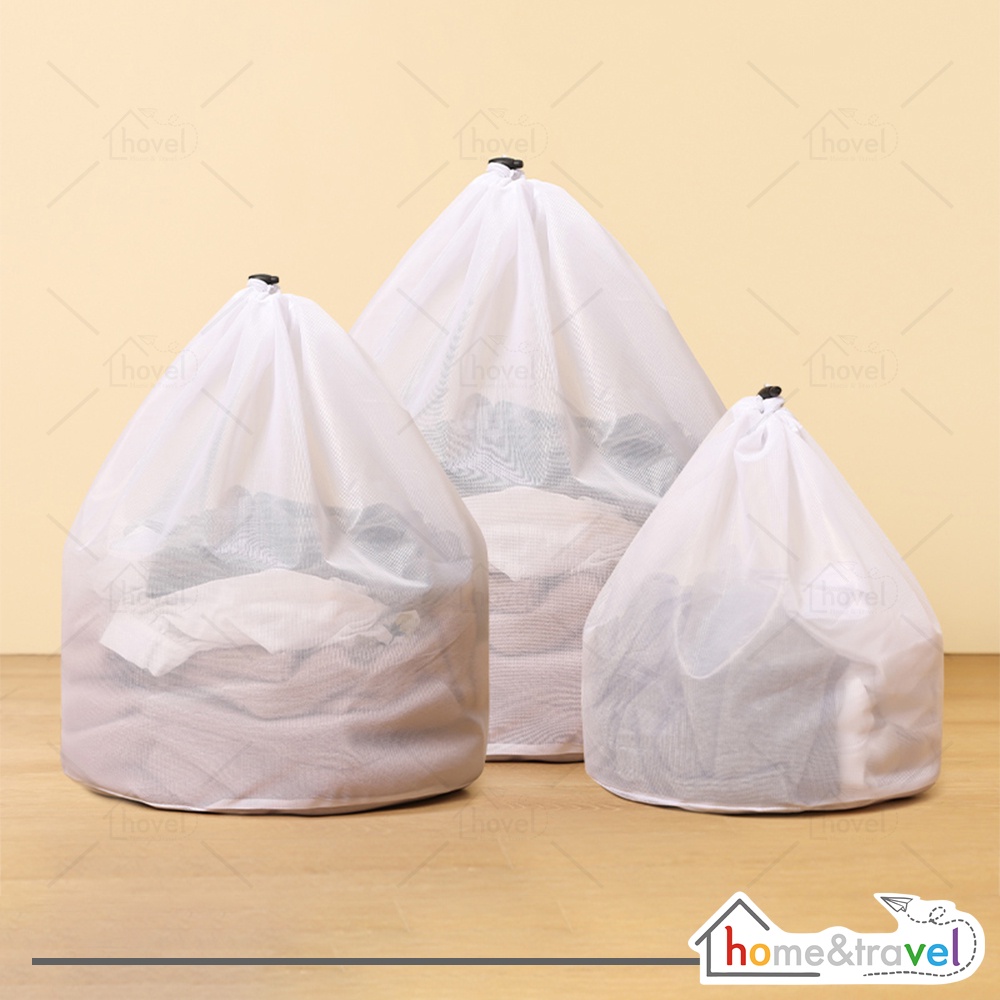 HOVELSHOP Laundry Bag Tas Jaring Baju Kotor Washing Bag Serut Kantong Mesin Cuci