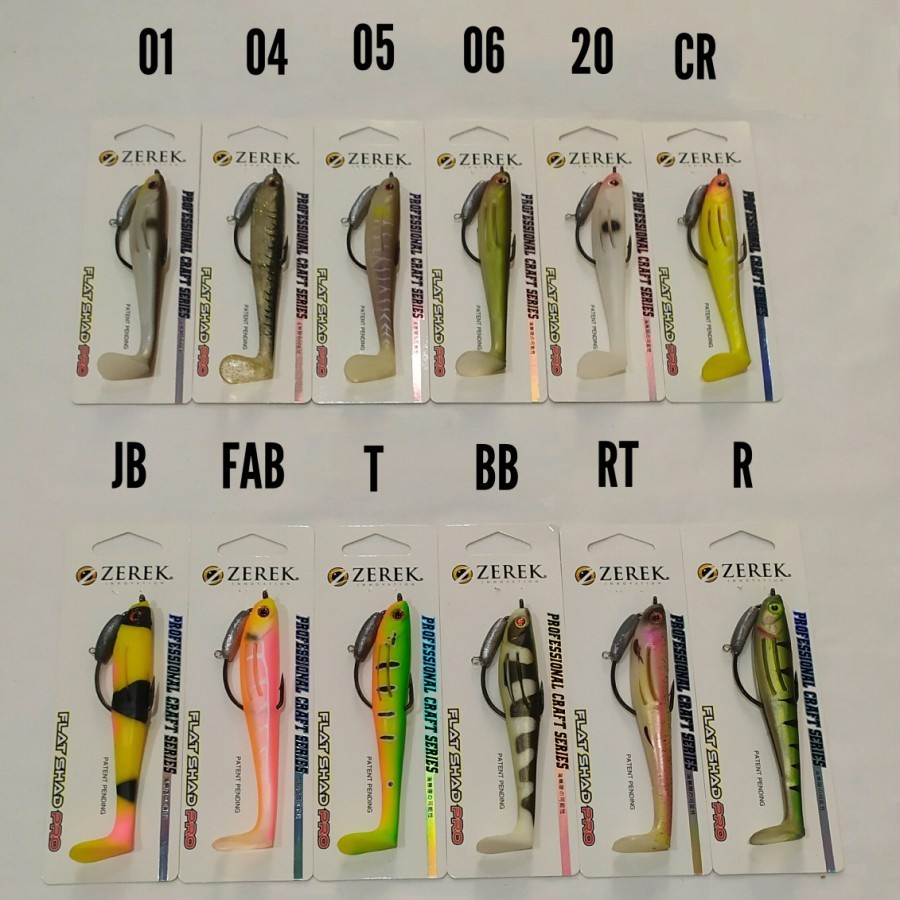 Umpan Pancing Soft Lure Zerek Flat Shad 4,5/17gr