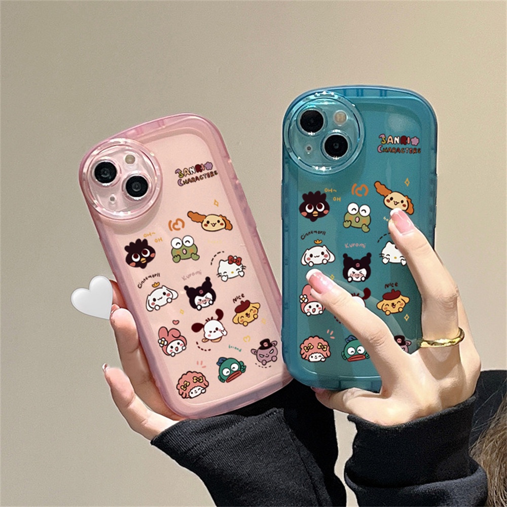 Case Sanrio Lucu OPPO A17 A57 2022 A77S A16 A16K A16E A15 A15S A31 2020 A3S A12E A53 2020 A54 A5S A12 F9 Realme C1 Kartun Hewan Lembut Silikon Phone Case Cover