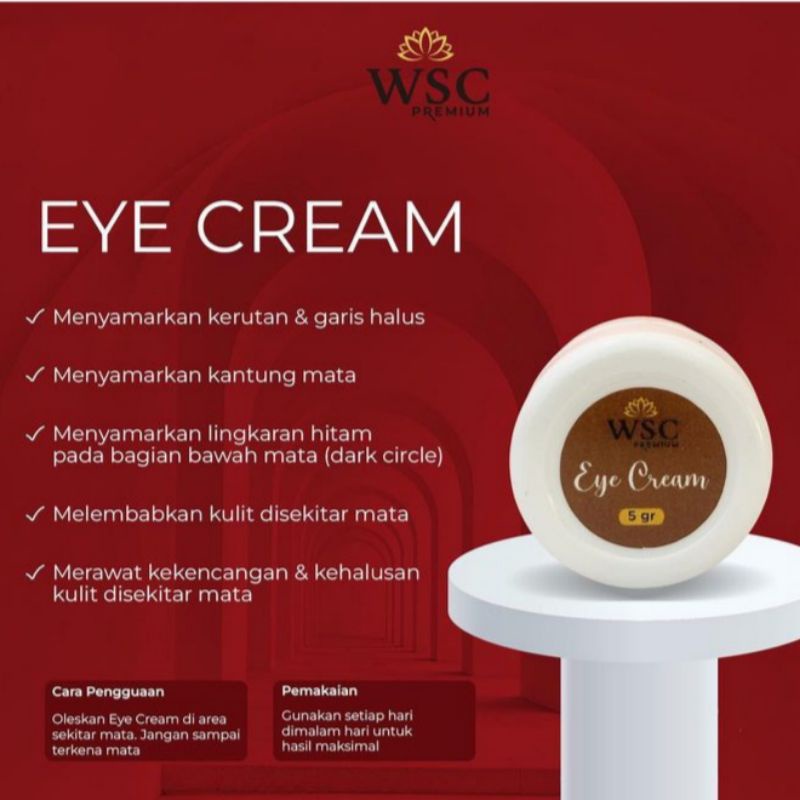 CREAM MATA PANDA MILIA KANTUNG MATA WSC ORGANIC
