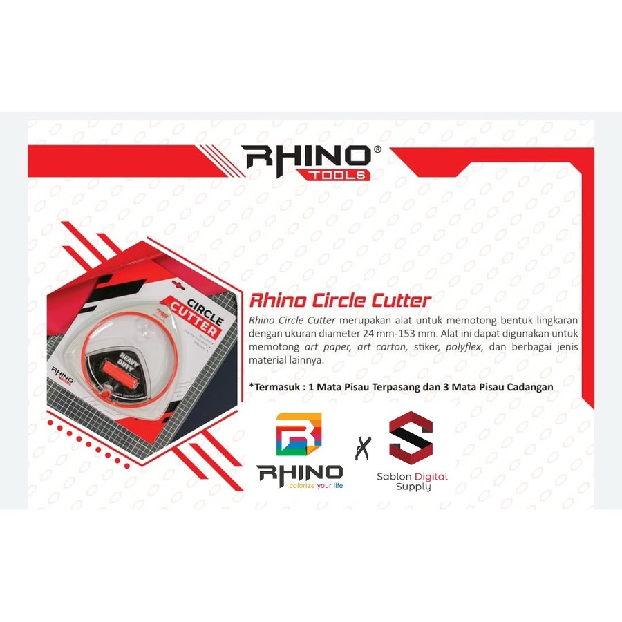 

Pisau potong lingkaran Kertas Circle Cutter 24 mm - 153 mm