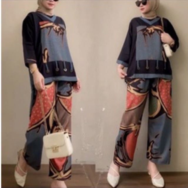 Trika Set / One set Rayon Premium Busui Ld 115cm
