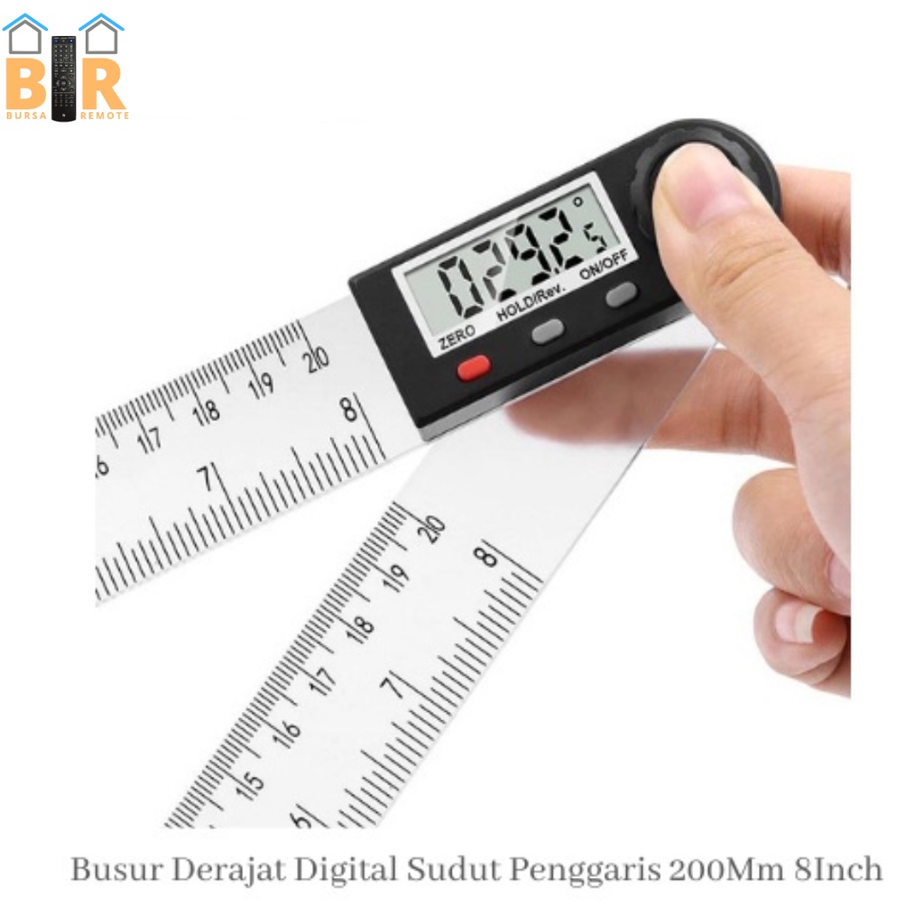 Penggaris Siku Derajat Digital Ukur Sudut Dengan Kemiringan 200MM