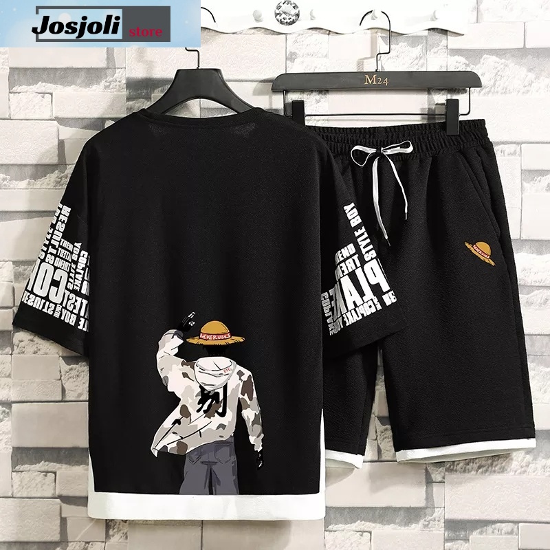 JOSJOLI_STORE/Stelan Neverulas/Satu Stel Atasan dan Bawahan Pria Dewasa/L XL