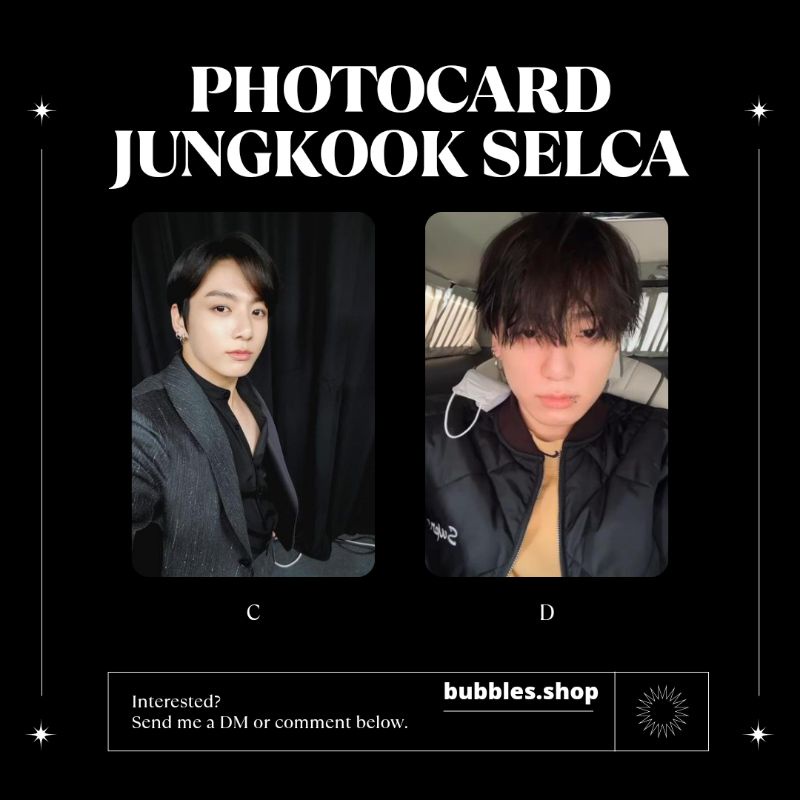 PHOTOCARD UNOFFICIAL JUNGKOOK BTS SELCA