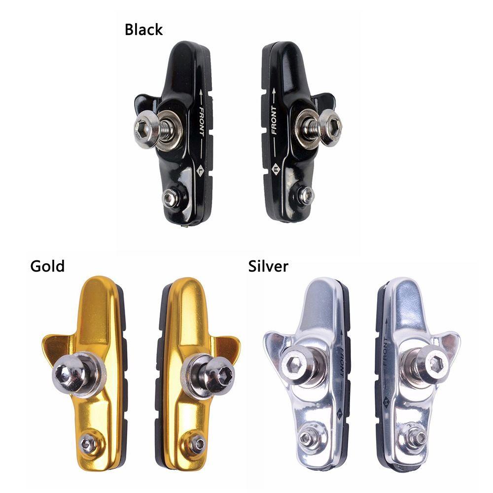 R-FLOWER Kampas Rem Sepeda 3warna Cycle Brake Hoof Braking Holder Shoes Sepeda Jalan Bagian