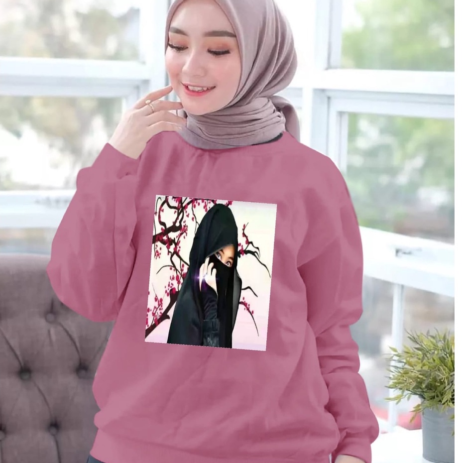 BISA COD ~ BAJU TRENDY ROSE SAKURA GIRL TERBARU-KAOS DISTRO WANITA LENGAN PANJANG KEREN MASA KINI-BAJU CEWEK TERLARIS