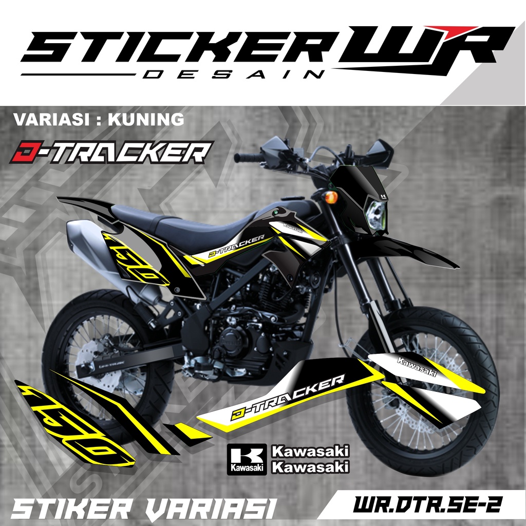 Sticker motor dtracker 150 - Striping Kawasaki DTracker 150 SE Variasi Original - Stiker Hologram Ka