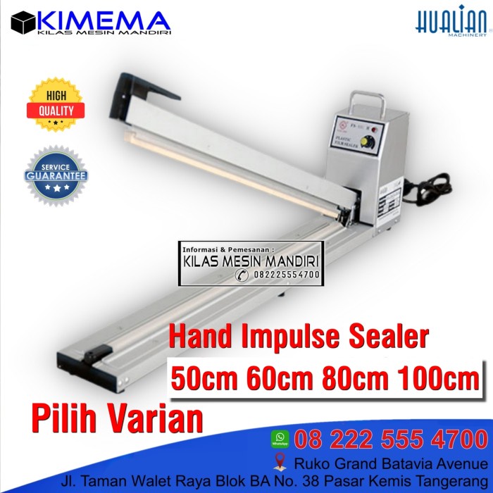 HUALIAN HAND IMPULSE SEALER PANJANG FS-500H FS-600H FS-800H FS-1000H