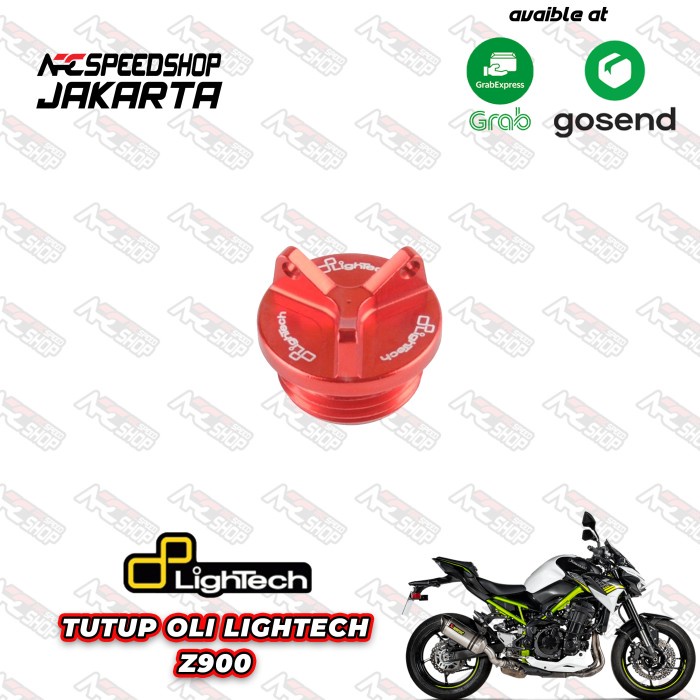 Tutup Oli / Oli Cap Lightech Series 011 Kawasaki Z900 - Red #Original