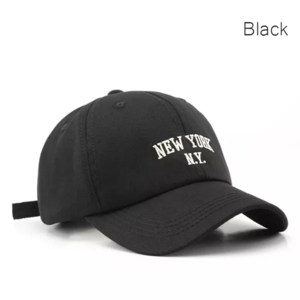 Topi Distro Bordir NEW YORK N.Y Trendy Korean Personalized Cotton Baseball Cap Fashion Men's Sports Female Cap Couple's Hat
