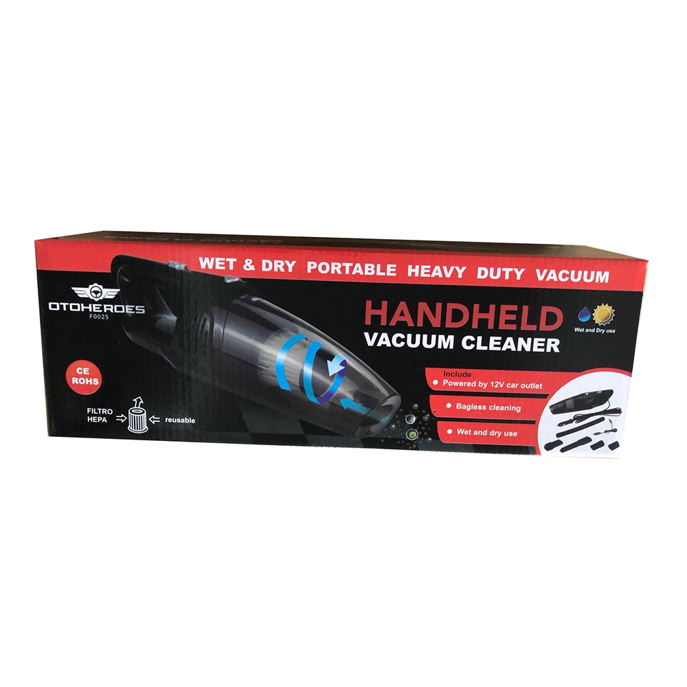 OTOHEROES Handheld Vacuum Cleaner Penyedot Debu Mobil 120W 12V - F0025 - Black