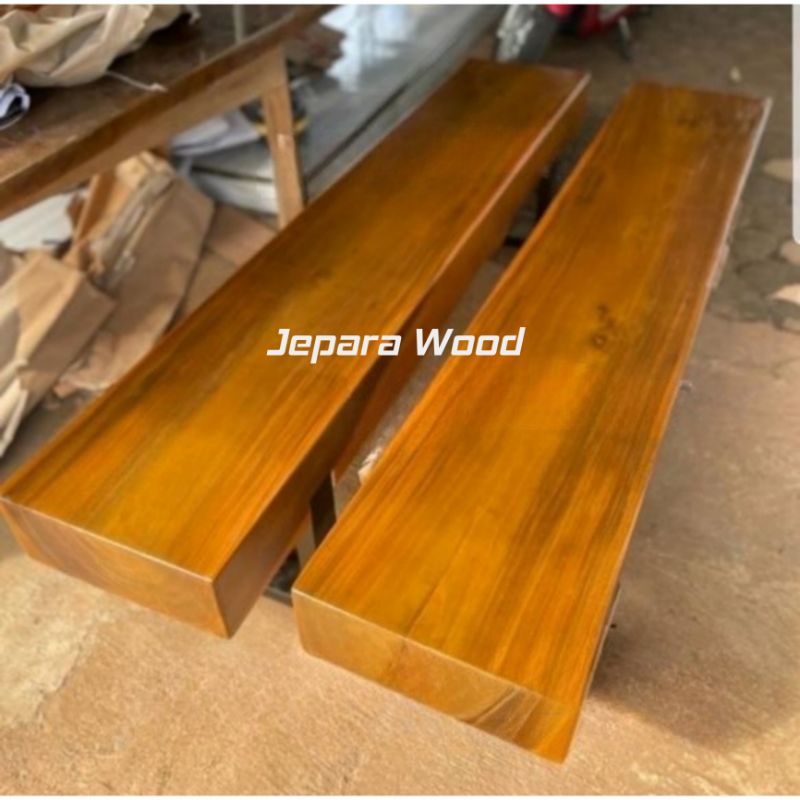 bench trembesi bangku balok trembesi utuh