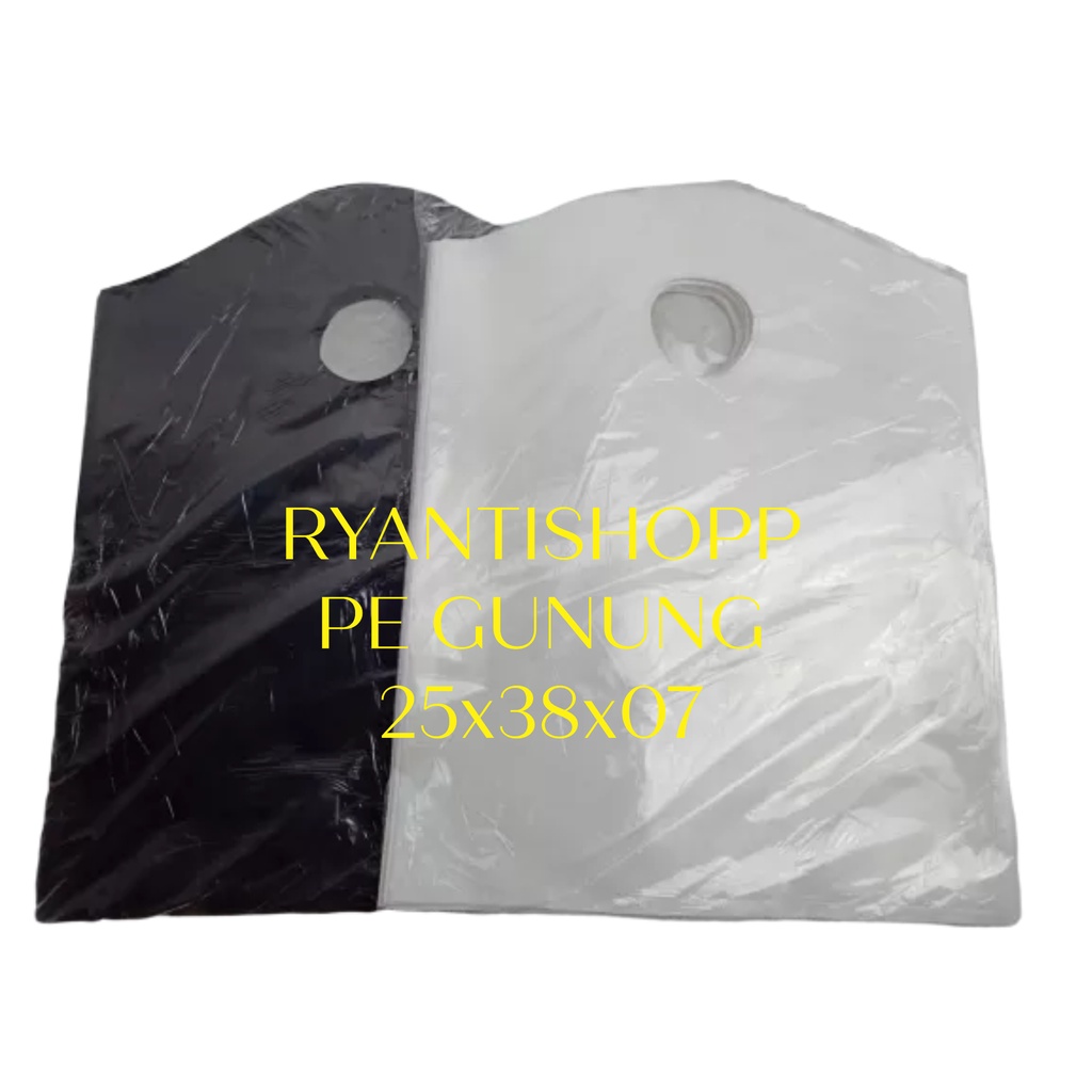 TERMURAH isi 100 pcs Plastik  PE GUNUNG Uk 25x38x07