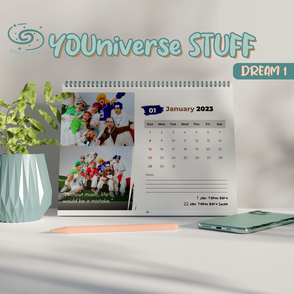 

Kalender Meja 2024/2025 NCT Dream 'Candy' / Desk Calendar 2023 A5 KPOP ver. murah