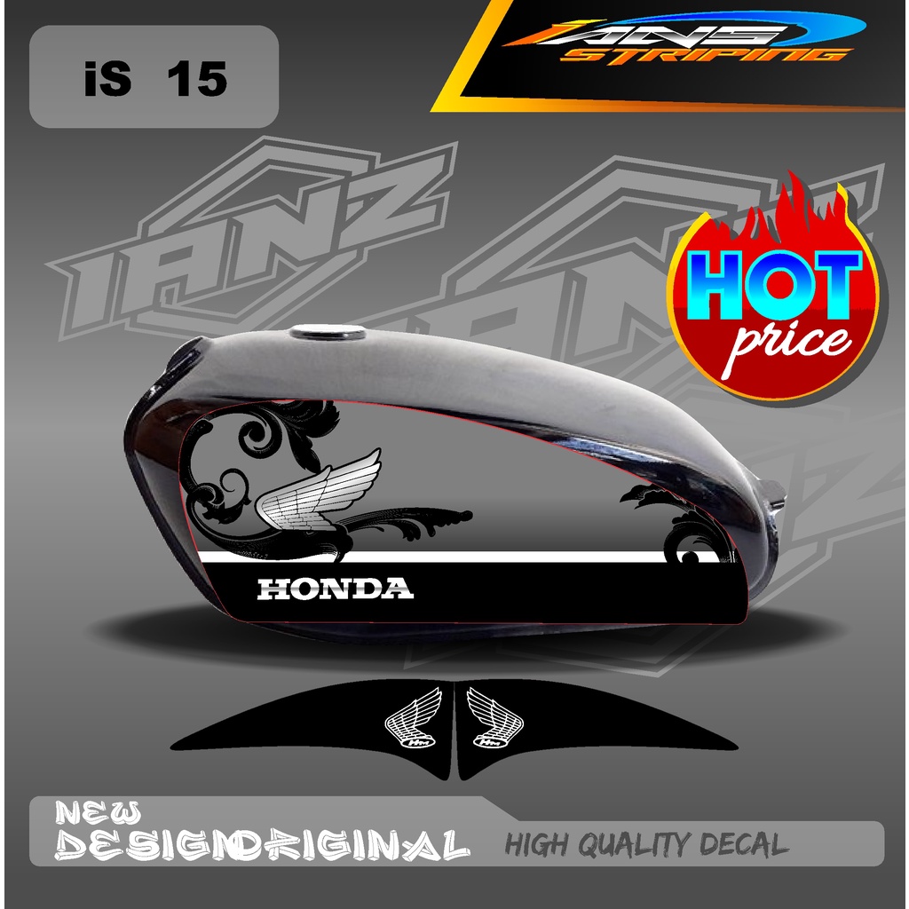 STIKER CUTOM STRIPING CB 100 STANDART / STIKER CB 100 HOLOGRAM DAN NON HOLOGRAM  IS15