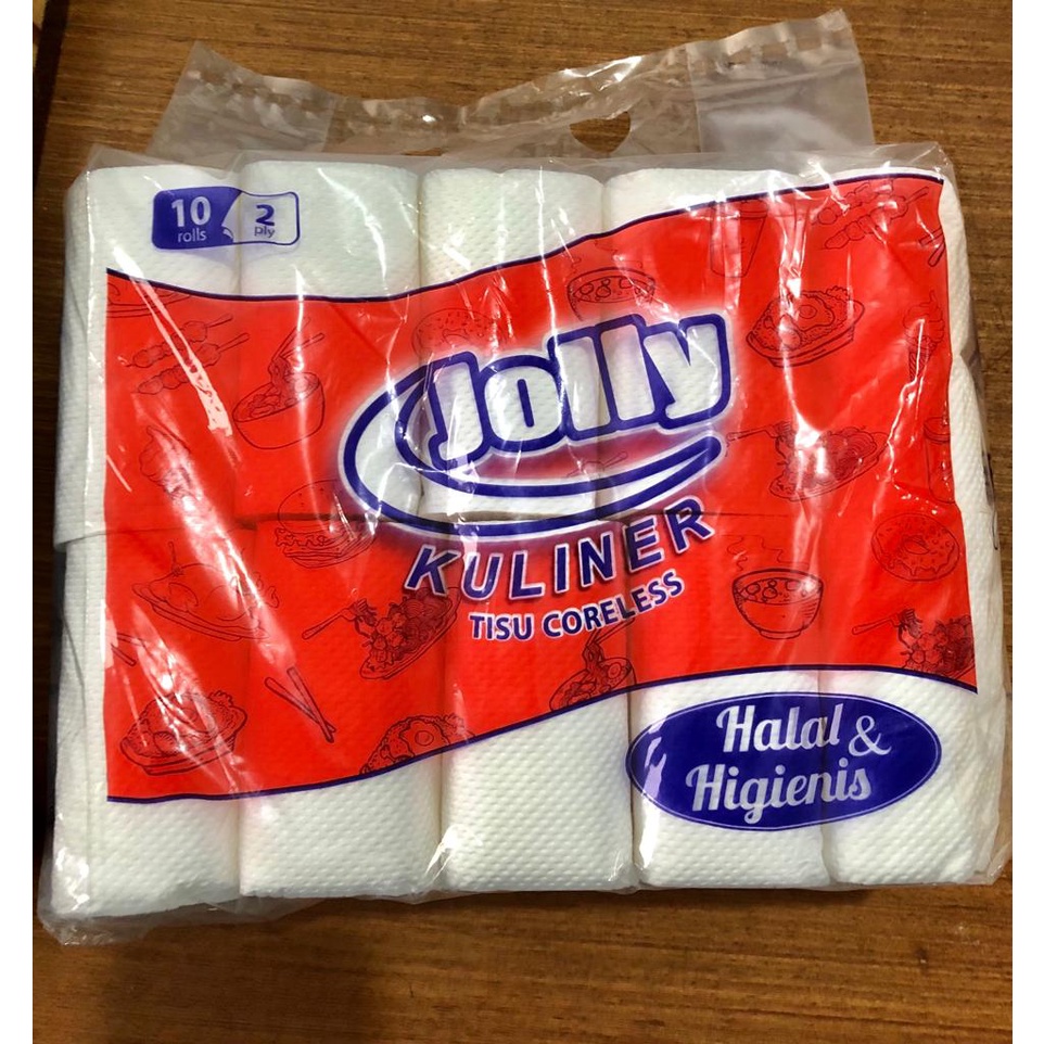 Tisu Jolly Bulat 10 Rolls / Jolly Kuliner / Jolly Toilet Emboss