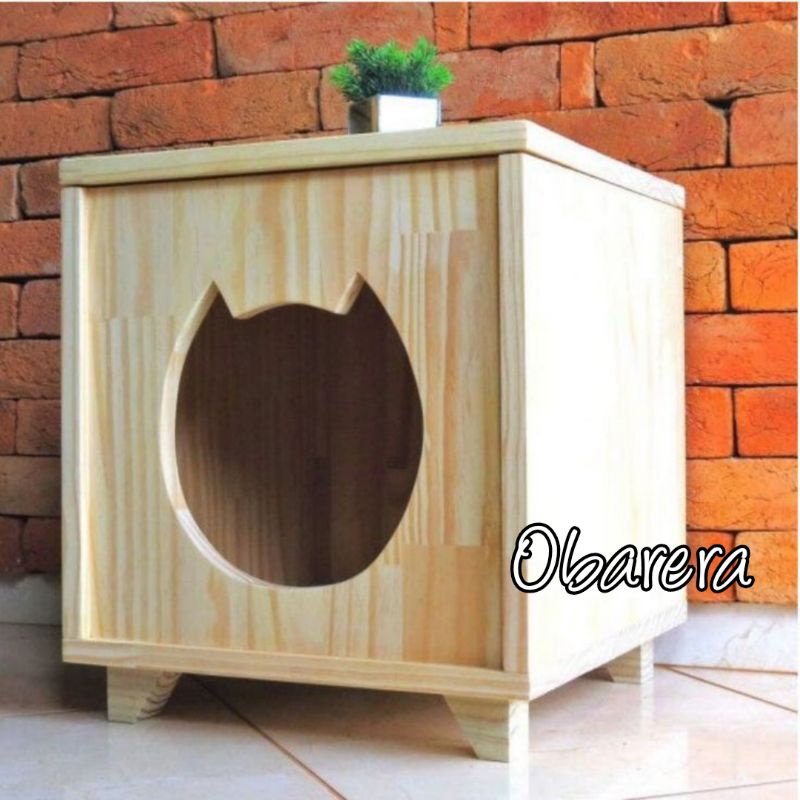 PROMO RUMAH KUCING, BOX KUCING KAYU