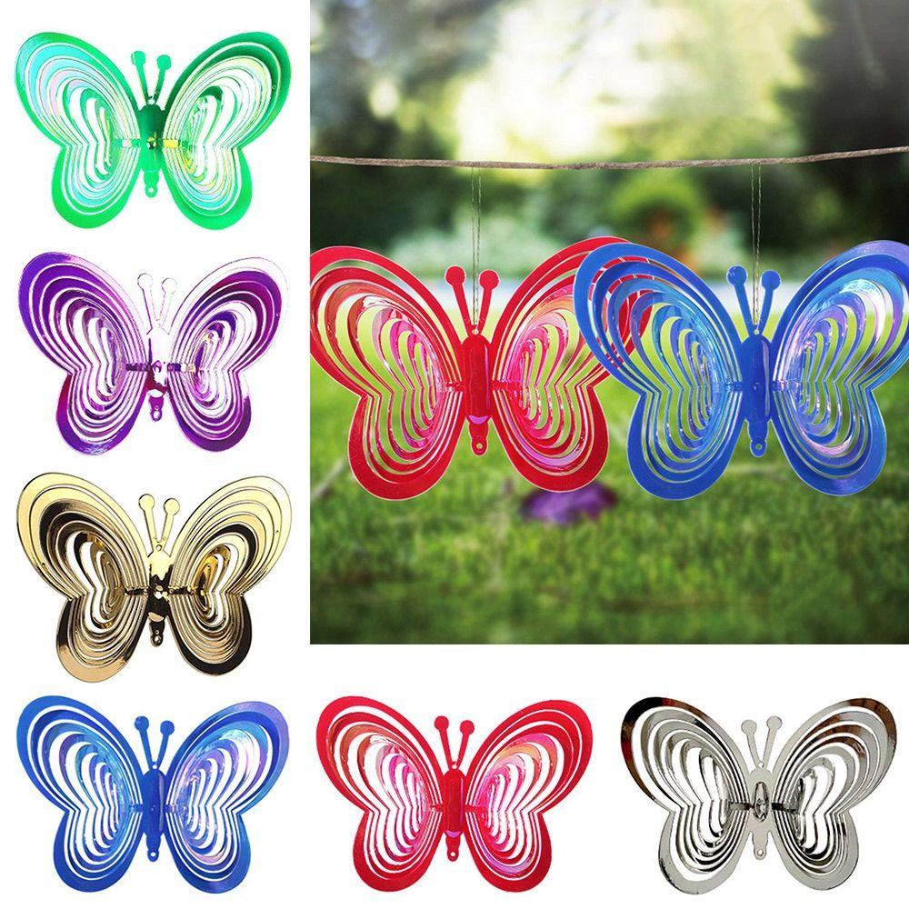 Solighter Butterfly Wind Spinner Baru Taman Hiasan Gantung Butterfly Reflektif