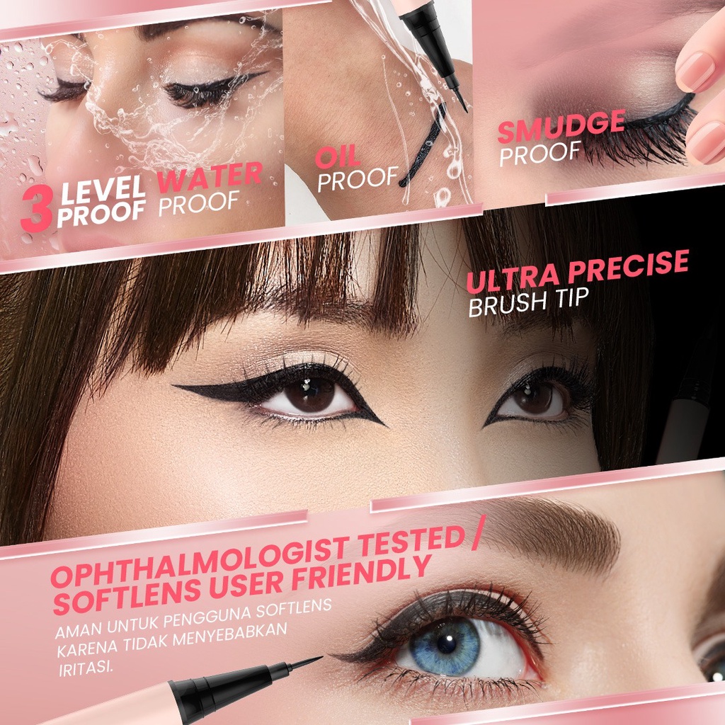 Hanasui Eyetractive Pen Liner / Hanasui Eyetractive Liner Pen / Eyeliner Hanasui