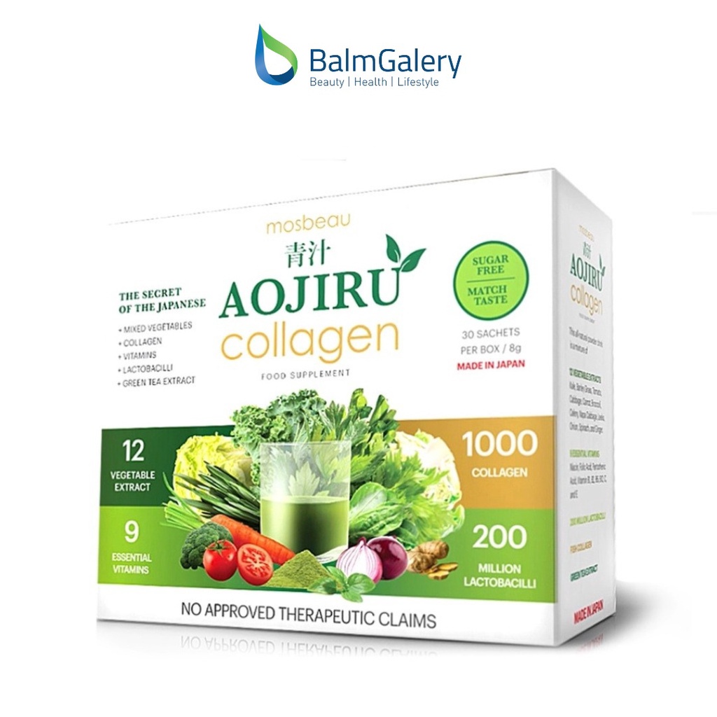 [ONLY FOR GIFT] Mosbeau Aojiro Collagen Healthy Drink / Minuman Kesehatan dan Kecantikan Ekstra Kolagen dan 17 Sayuran Imune Booster