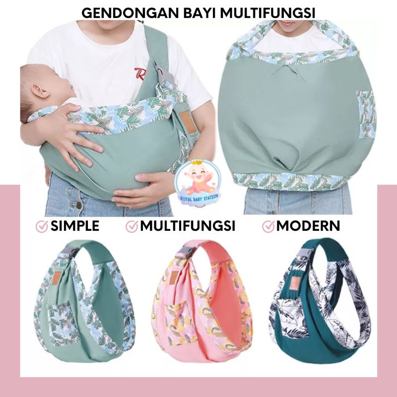 Gendongan Bayi Samping Multifungsi Simple Import Premium