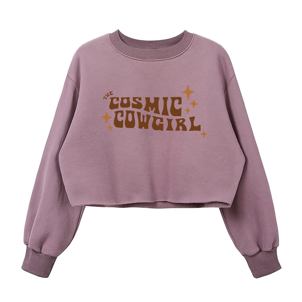 COSMIC COWGIRL SWEATER CROP WANITA KOREA TERBARU