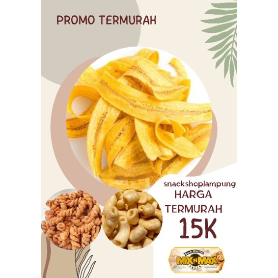 TERMURAH KERIPIK KRIPIK PISANG KEPOK ANEKA RASA COKLAT KEJU GREENTEA LAMPUNG