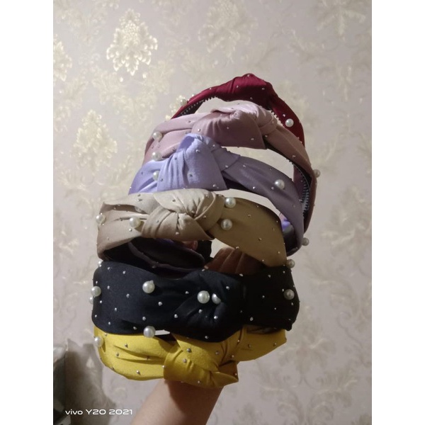 BANDO KOREA DEWASA/BANDO MUTIARA/BANDO KOREA MUTIARA/BANDANA IMPORT/BANDO BANDANA SIMPUL