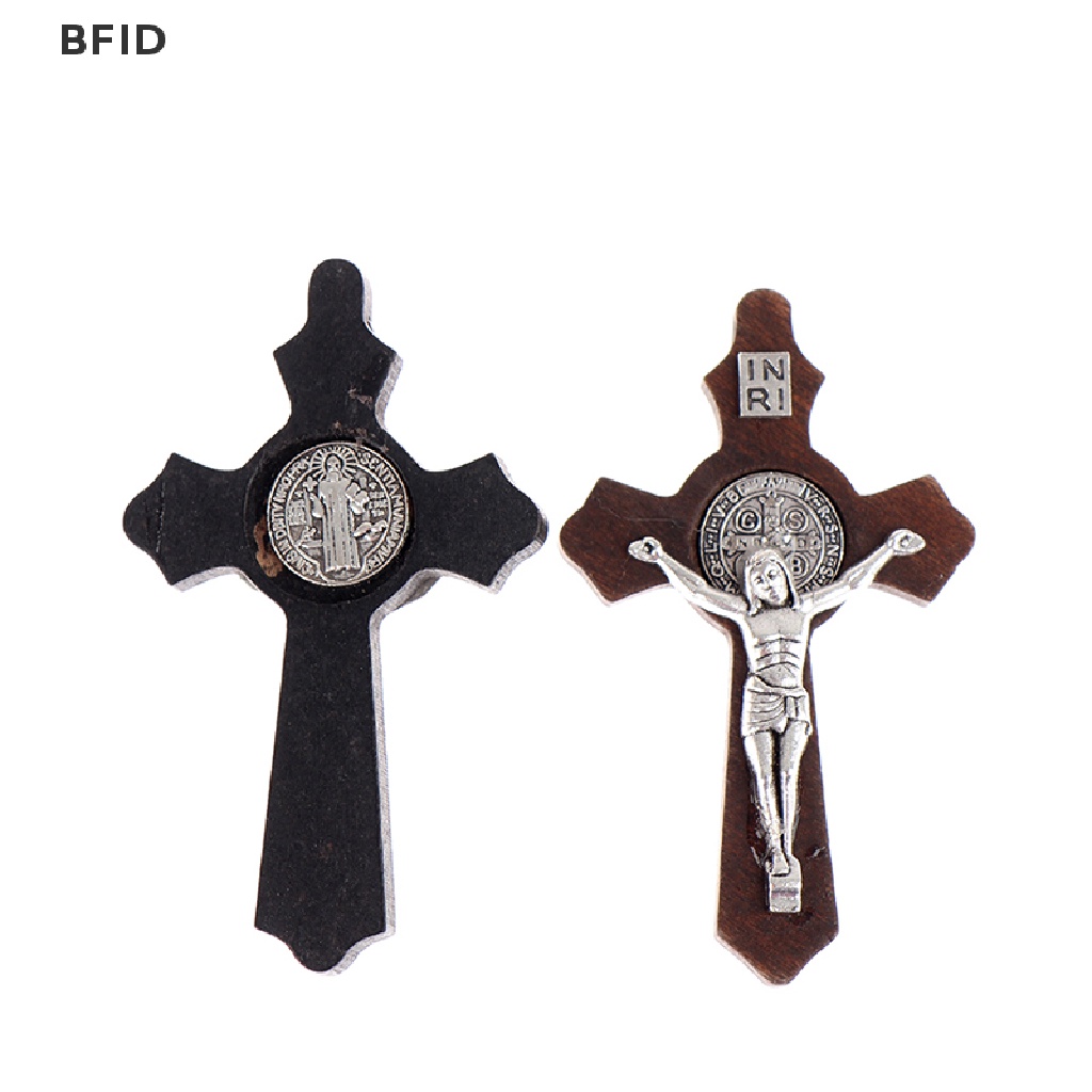 [BFID] Salib Yesus Cristo Salib Kayu Kristen DIY Kalung Perhiasan Salib Ornamen [ID]