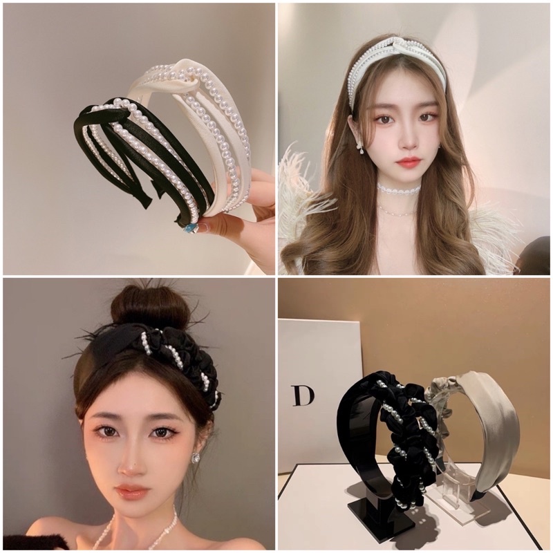 Bando-75/Bendo FASHION/Premium Bandana Simpul Twist Elastis Ala Korea Untuk Wanita Bando